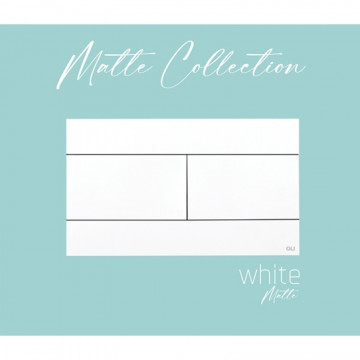 Кнопка смыва белая матовая OLI SLIM 659042 МЕХ