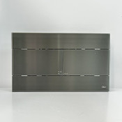Кнопка смыва нержавеющая сталь OLI SLIM INOX воронёная сталь 889313 МЕХ