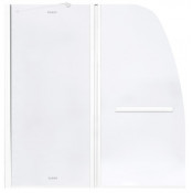 Шторка для ванной Parly 10686 120 белый/матовое