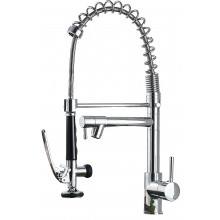 Смеситель для мойки с душирующим устройством ПРОФСАН ПСМ-104-39 (на пружине) 