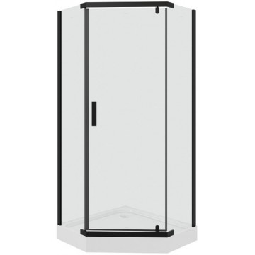 Душевой уголок Parly ZPE911BE 10874 90x90 черный/прозрачное