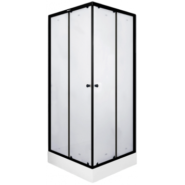 Душевой уголок Parly ZFQ911B 11287 90x90 черный/матовое