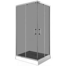 Душевой уголок Parly QZ81S N 11371 100x80 хром/тонированное