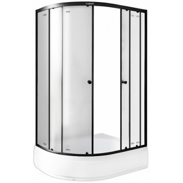 Душевой уголок Parly ZFM1201B 11370 120x80 R черный/матовое