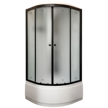 Душевая кабина Parly Bett B821 11365 80x80 черный матовый/матовое