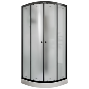 Душевая кабина Parly Bett B831 11367 80x80 черный матовый/матовое