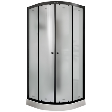 Душевая кабина Parly Bett B831 11367 80x80 черный матовый/матовое