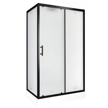 Душевая кабина Parly Bett B120 11470 120x80 черный матовый/матовое
