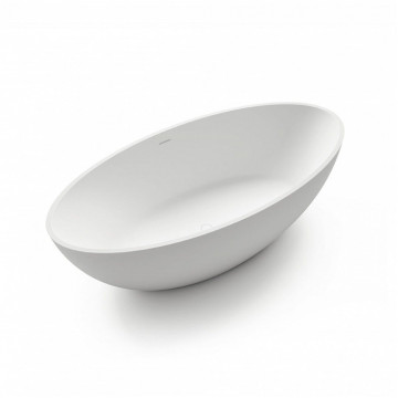 Ванна из искусственного камня Gruppo Treesse Carezza V307BO 170х80 белый матовый