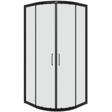 Душевой уголок Cerutti SPA Viva 90B N 11222 90x90 черный матовый/прозрачное