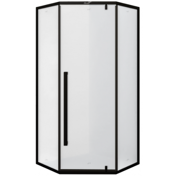 Душевой уголок Cerutti SPA C3AF 11991 90x90 R черный матовый/матовое