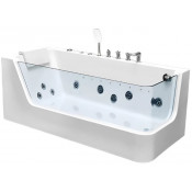 Акриловая ванна Cerutti SPA C-494-17L 170x80 с гидромассажем белый