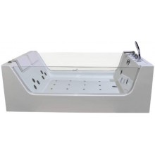 Акриловая ванна Cerutti C-454A 170x120 с гидромассажем белый