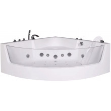 Акриловая ванна Cerutti C-401A 150x150 с гидромассажем белый