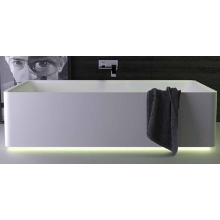 Ванна из искусственного камня Knief Shine 0600-041-01 180х80 с подсветкой белый матовый