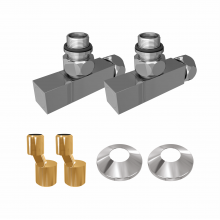 Комплект вентиль угл 3/4х1/2 г/ш квадрат(2шт), эксцентрик(2шт), отражатель(2шт) Terminus