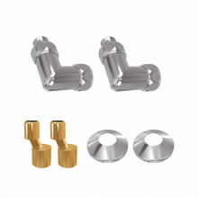 Комплект уголок со сгоном 3/4х1/2 г/ш (2шт), эксцентрик(2шт), отражатель(2шт) Terminus