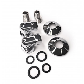 Комплект для полотенцесушителя К-3 (хром) Indigo