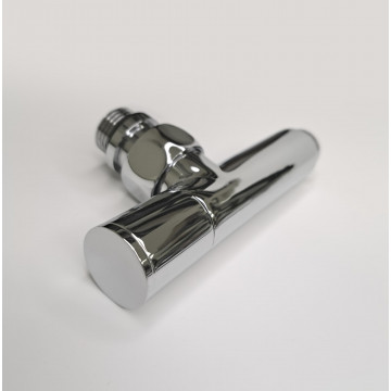 Вентиль круглый, угловой 1/2"х1/2" штуцер/штуцер, хром (пара) Indigo