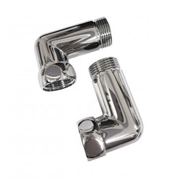 Соединение угловое 1"x1" гайка/штуцер, хром (пара) Indigo