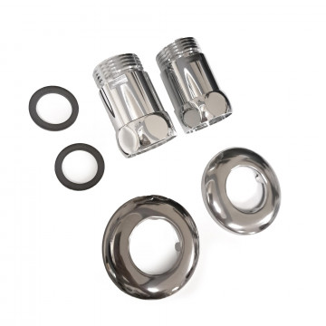 Соединение прямое 1"x1" гайка/штуцер, хром (пара) Indigo 