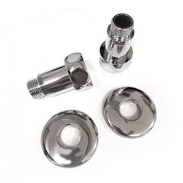 Соединение прямое 1"x1/2" гайка/штуцер, хром (пара) Indigo