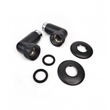 Соединение угловое 1"x3/4" гайка/штуцер, Черный Муар (пара) Indigo