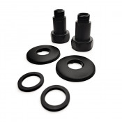 Соединение прямое 1"x1/2" гайка/штуцер, Черный Муар (пара) Indigo