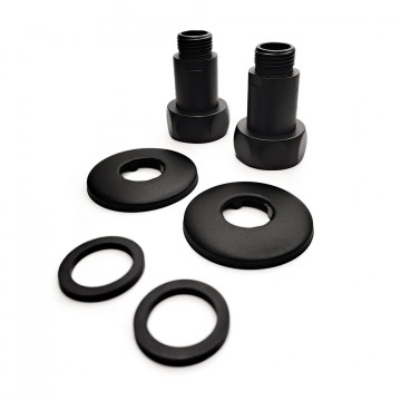 Соединение прямое 1"x1/2" гайка/штуцер, Черный Муар (пара) Indigo