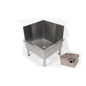 Ванна моечная моповая RESTOINOX ВММ-1/9-2Ф с пескоуловителем 17 л.