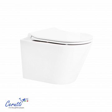 Унитаз подвесной Ceruttispa IRENEO Aria Tornado CT12148 безободковый (490х340х360)