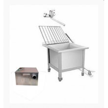 Видуар технический слив (поддон) 530х530х500 С ПОДЪЕМНОЙ РЕШЕТКОЙ, ПЕДАЛЬ, СМЕСИТЕЛЬ  , ПЕСКОУЛОВИТЕЛЬ 17 литров