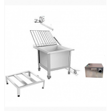 Видуар технический слив (поддон) 530х530х500 С ПОДЪЕМНОЙ РЕШЕТКОЙ, ПЕДАЛЬ, СМЕСИТЕЛЬ , ПЕСКОУЛОВИТЕЛЬ 17 литров и подставкой (решетка)