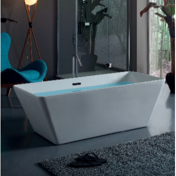 Ванна свободностоящая акриловая KERASAN Ego 160х70х55см в комплекте со сливом Clic-clac, цвет белый