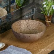 Раковина накладная Melana MLN-107SM бронза