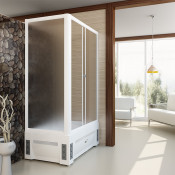 Душевой уголок Радомир Верчелли с высоким поддоном матовый 1-03-1-2-0-0131 правый