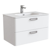 Тумба с умывальником Iddis Brick BRI80W0i95K подвесная 80 см белая