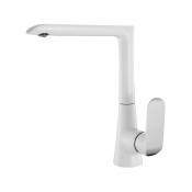 Смеситель для кухни, белый/хром, Calipso, IDDIS, CALSBL0i05 белый/хром