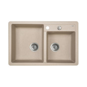Кухонная мойка Iddis Vane G V23P782i87 78х50х22.7 см, Granucryl, 2 чаши, песок