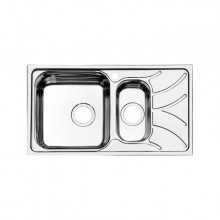 Мойка кухонная с выпуском IDDIS Arro S ARR78PXi77K 780*440 нержавеющая сталь, полированная, чаша слева
