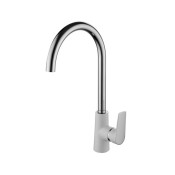 Смеситель для кухни, Cloud, IDDIS, CLOSB00i05 белый/хром