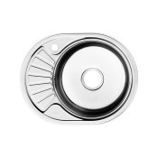 Мойка кухонная с выпуском IDDIS Suno S SUN60PRi77K 600*470 нержавеющая сталь, полированная, чаша справа