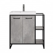 Тумба под раковину Style Line Лофт ЛС-000010019 бетон правая/левая