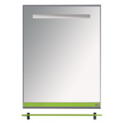 Зеркало Misty Джулия 50 салатовое с полочкой