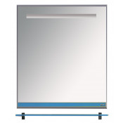 Зеркало Misty Джулия 65 синее металлик с полочкой