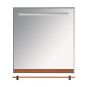 Зеркало Misty Джулия 75 оранжевое с полочкой