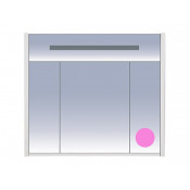 Зеркальный шкаф Misty Джулия 85 розовый