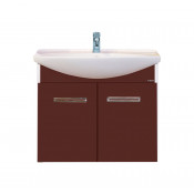 Тумба с раковиной Misty Джулия 65 подвесная бордо