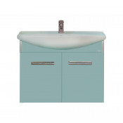 Тумба с раковиной Misty Джулия 65 подвесная голубая