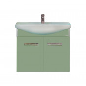 Тумба с раковиной Misty Джулия 65 подвесная салатовая